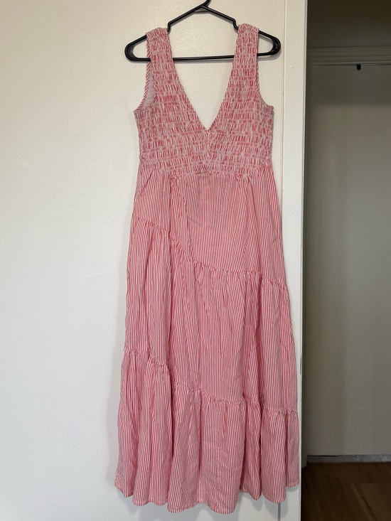 Lucky Brand Dresses & Skirts - Lucky Brand Seersucker Smocked Striped Dress